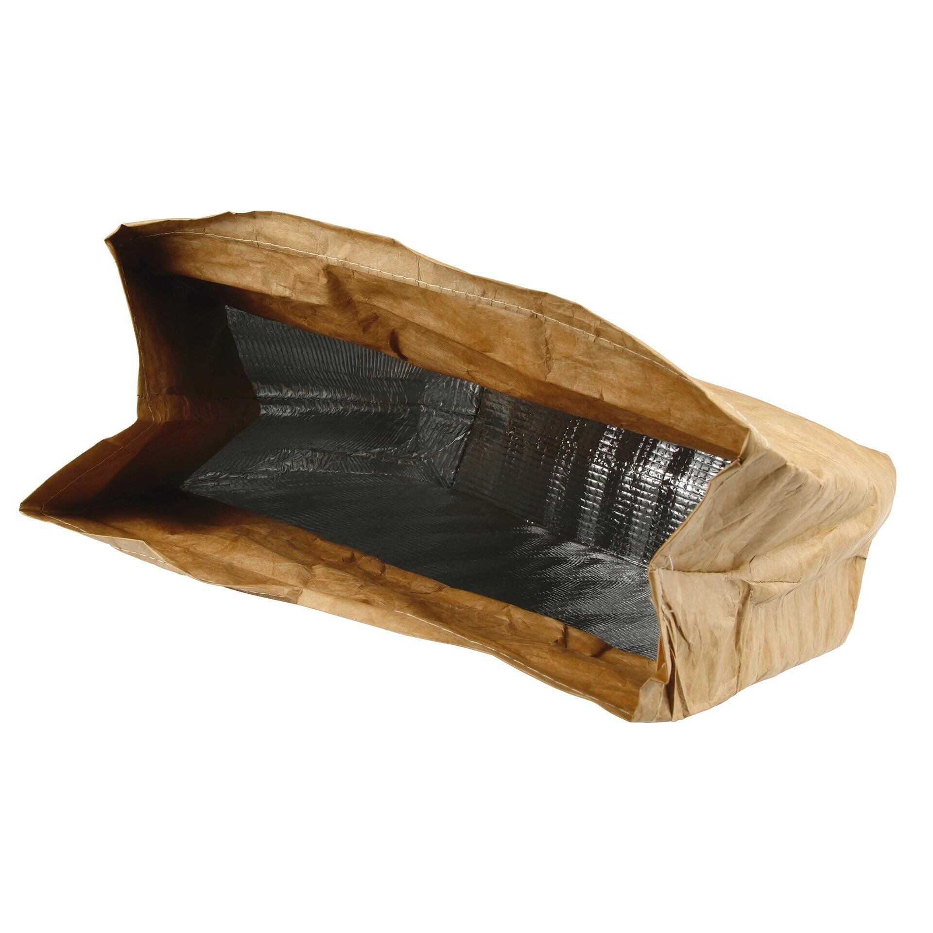 Detalj av borrelås på Lunsjpose isolert med borrelås 20x29 cm papirlook