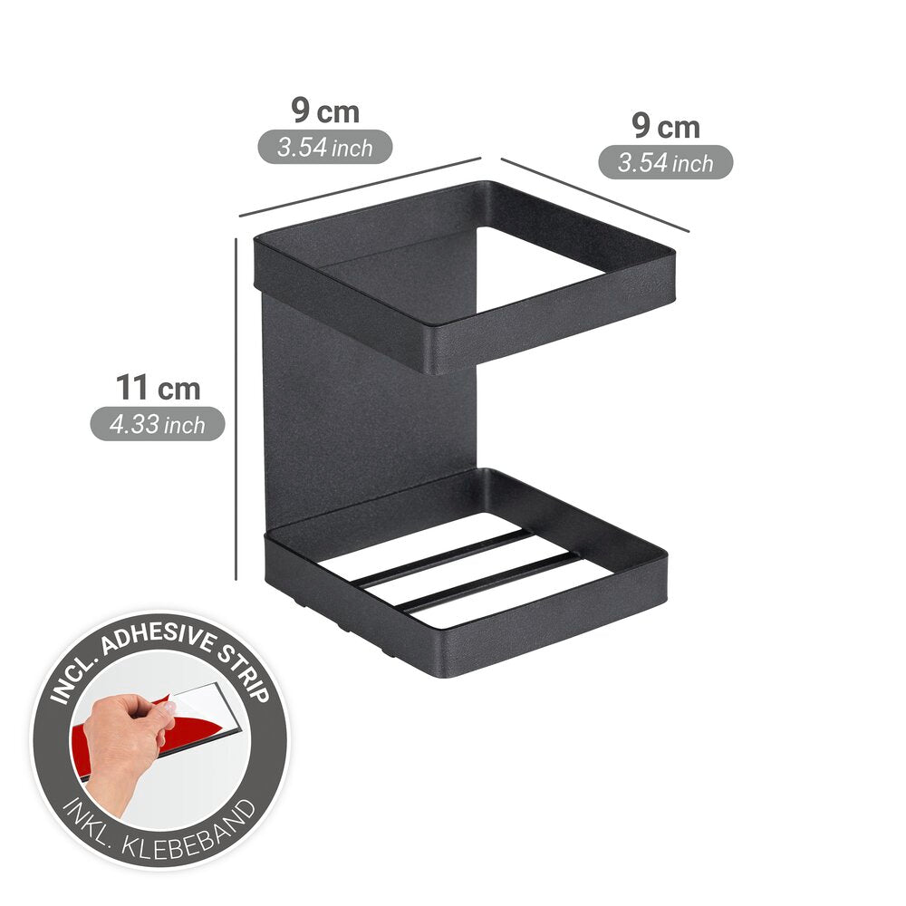 Magnetisk flaskeholder Ima pulverlakkert metall svart i bruk