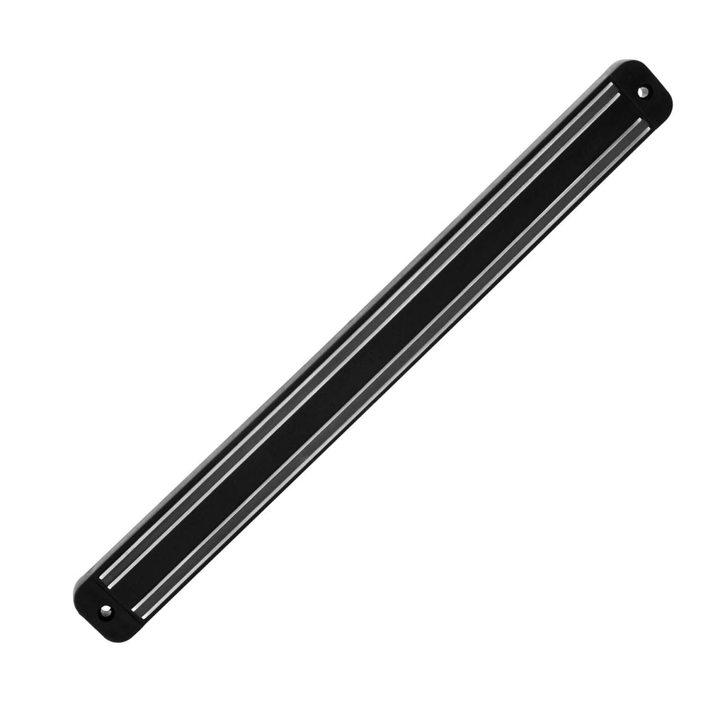 Magnetisk knivlist 33 cm rustfritt stål svart - Nirosta forfra
