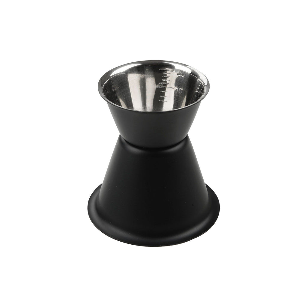 Måleskje jigger 2/4 cL rustfritt stål svart Specter bakside