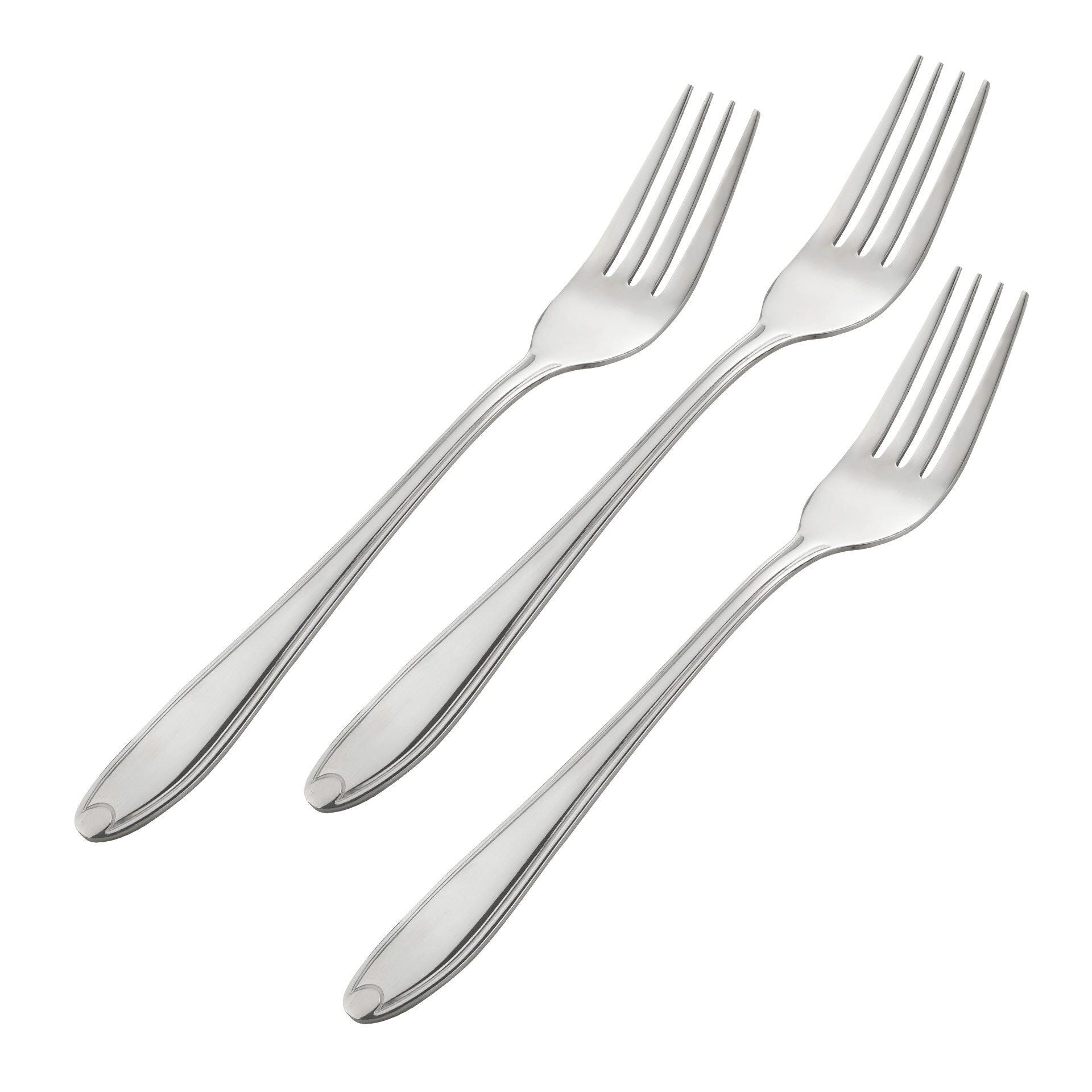 Middagsgaffel Konstanz rustfritt stål 19,2 cm 3 stk forfra