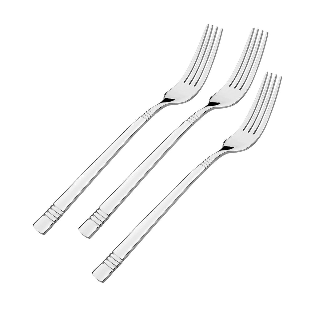 Middagsgaffel Victoria rustfritt stål 20 cm 3 stk forfra