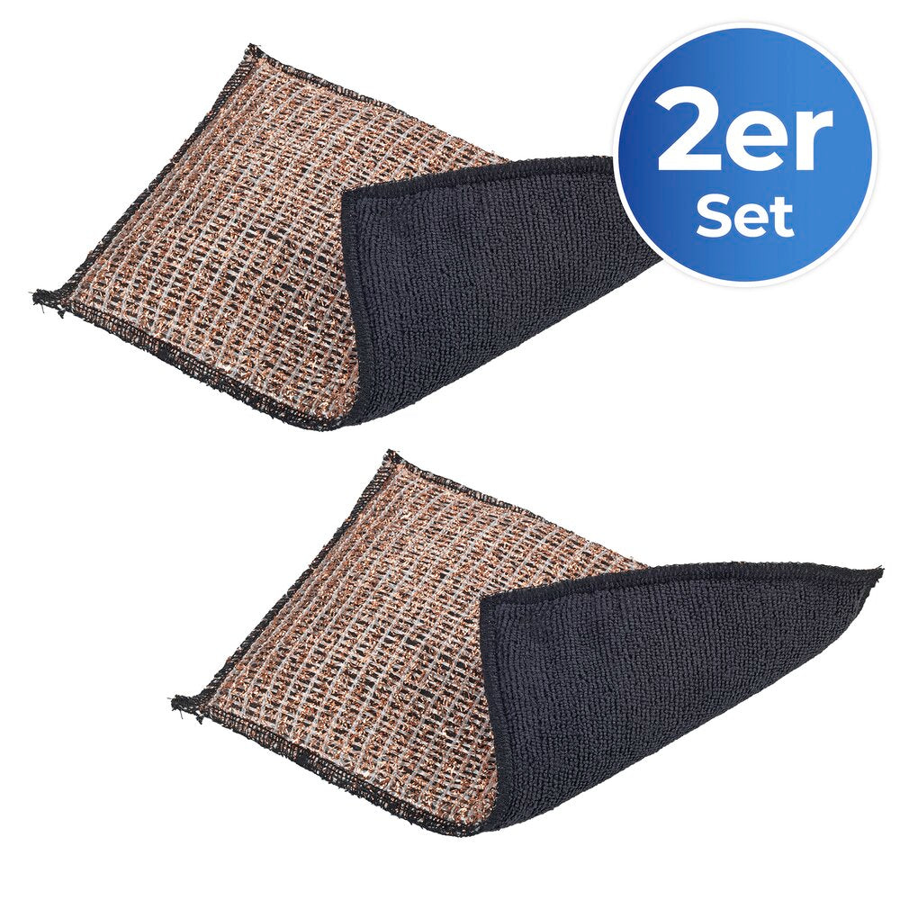 Mikrofiberklut kobber 2-i-1 vendbar 2-delt sett - WENKO bakside