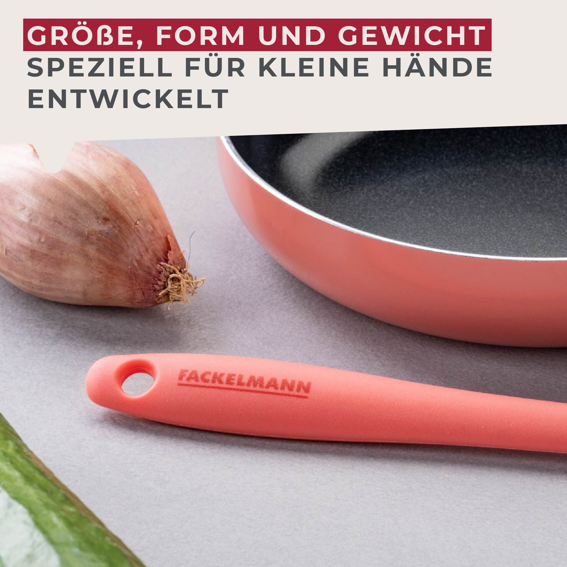 Mini deigskraper rosa silikon 21 cm nærbilde rustfri innlegg