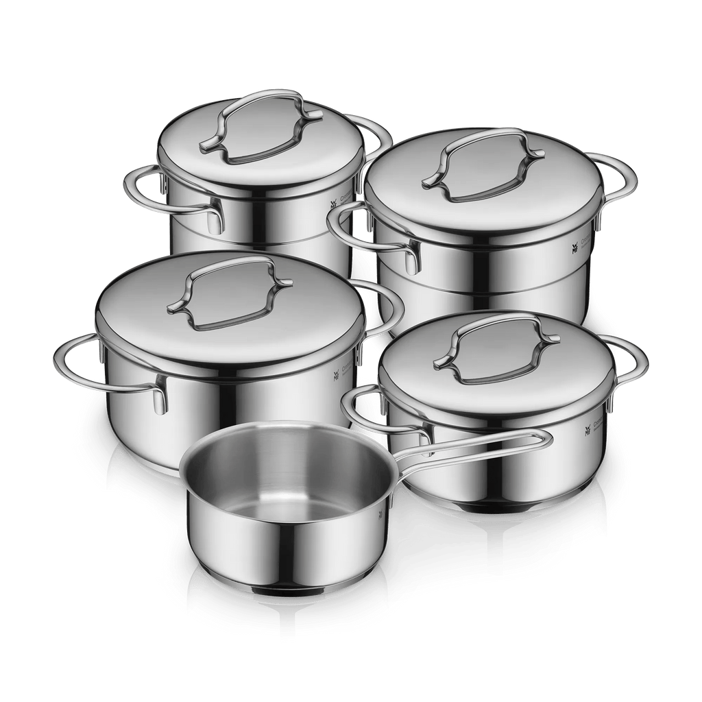 Mini grytesett 5-delt rustfritt stål induksjon - WMF forfra