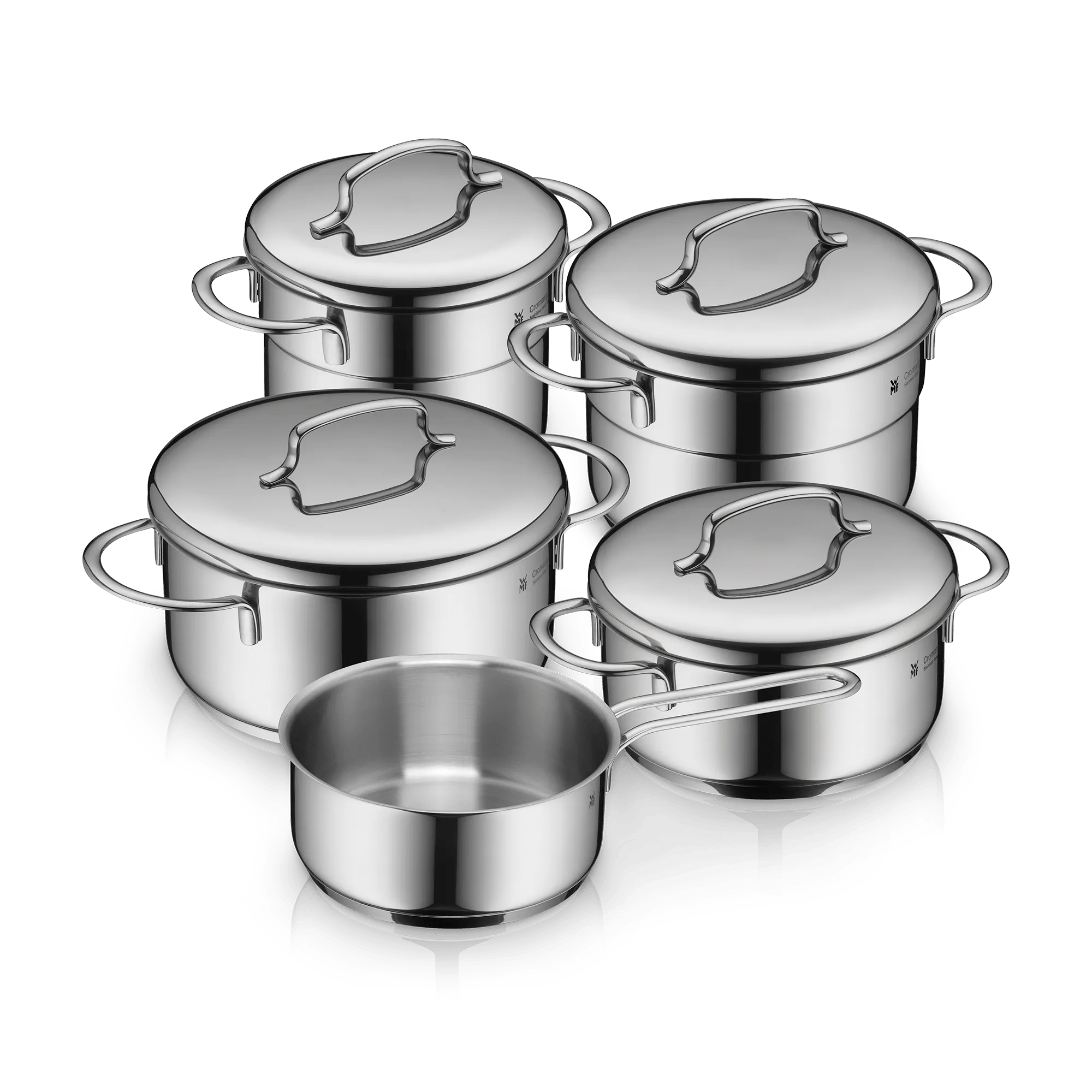 Mini grytesett 5-delt rustfritt stål induksjon - WMF forfra