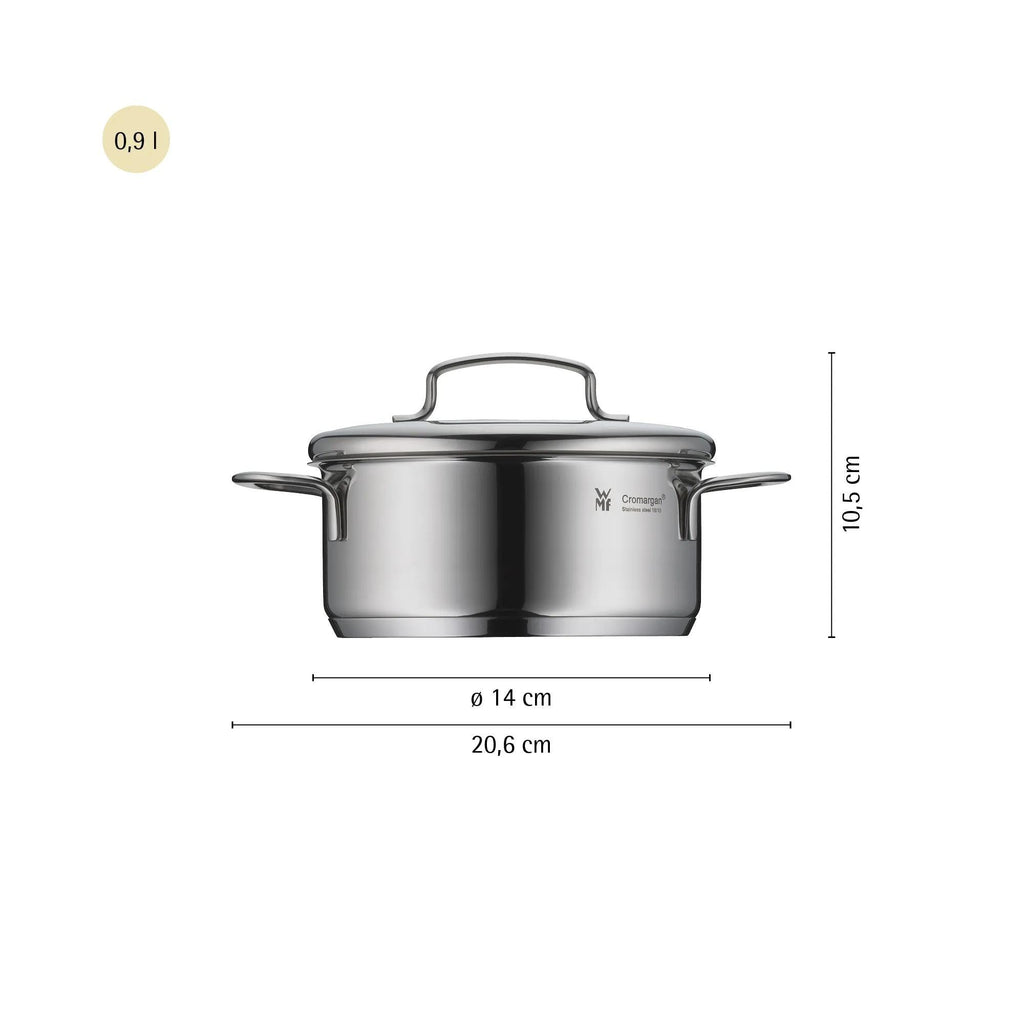 Mini grytesett 5-delt rustfritt stål induksjon - WMF detalj av tut