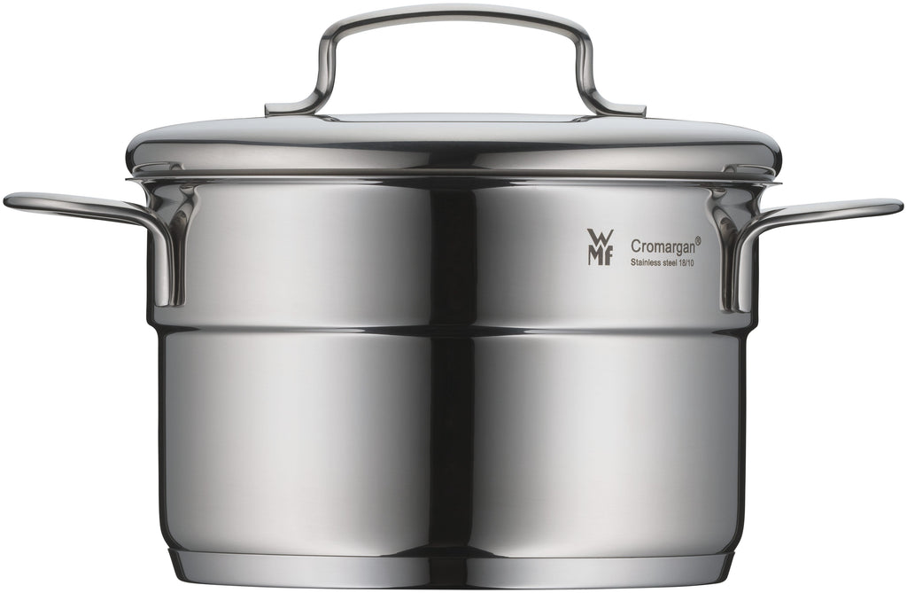 Mini grytesett 5-delt rustfritt stål induksjon - WMF gryter side om side