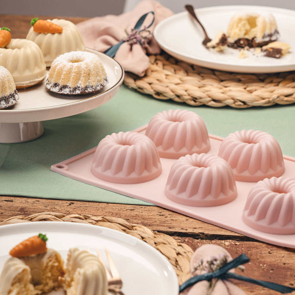 Bakside av Mini gugelhupfform silikon 6 kopper Ø7 cm - Dr. Oetker