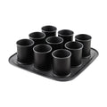 Mini-kakeform bakeplate 9 kopper non-stick Dr. Oetker forfra