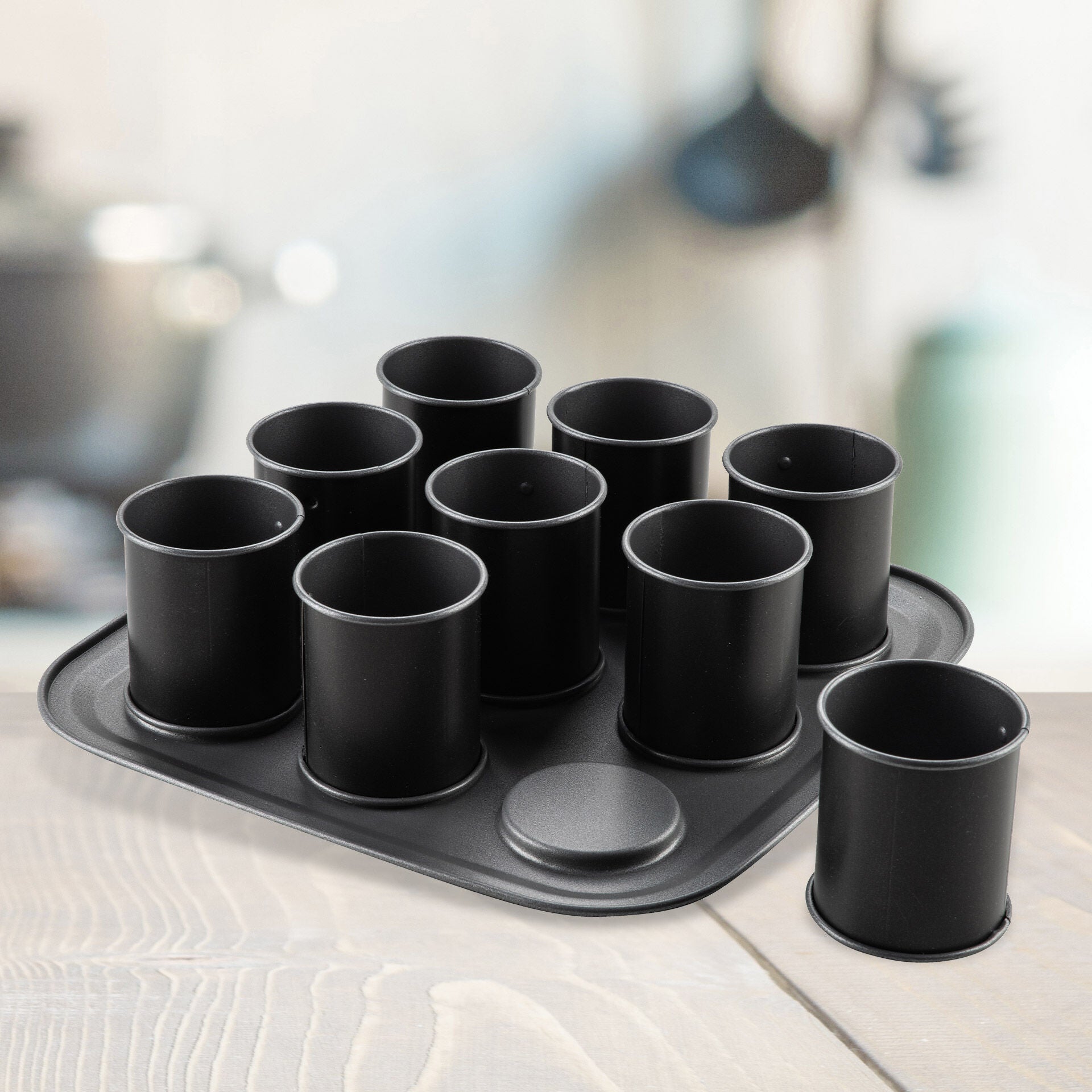 Bakplate 9 kopper non-stick Dr. Oetker nærbilde