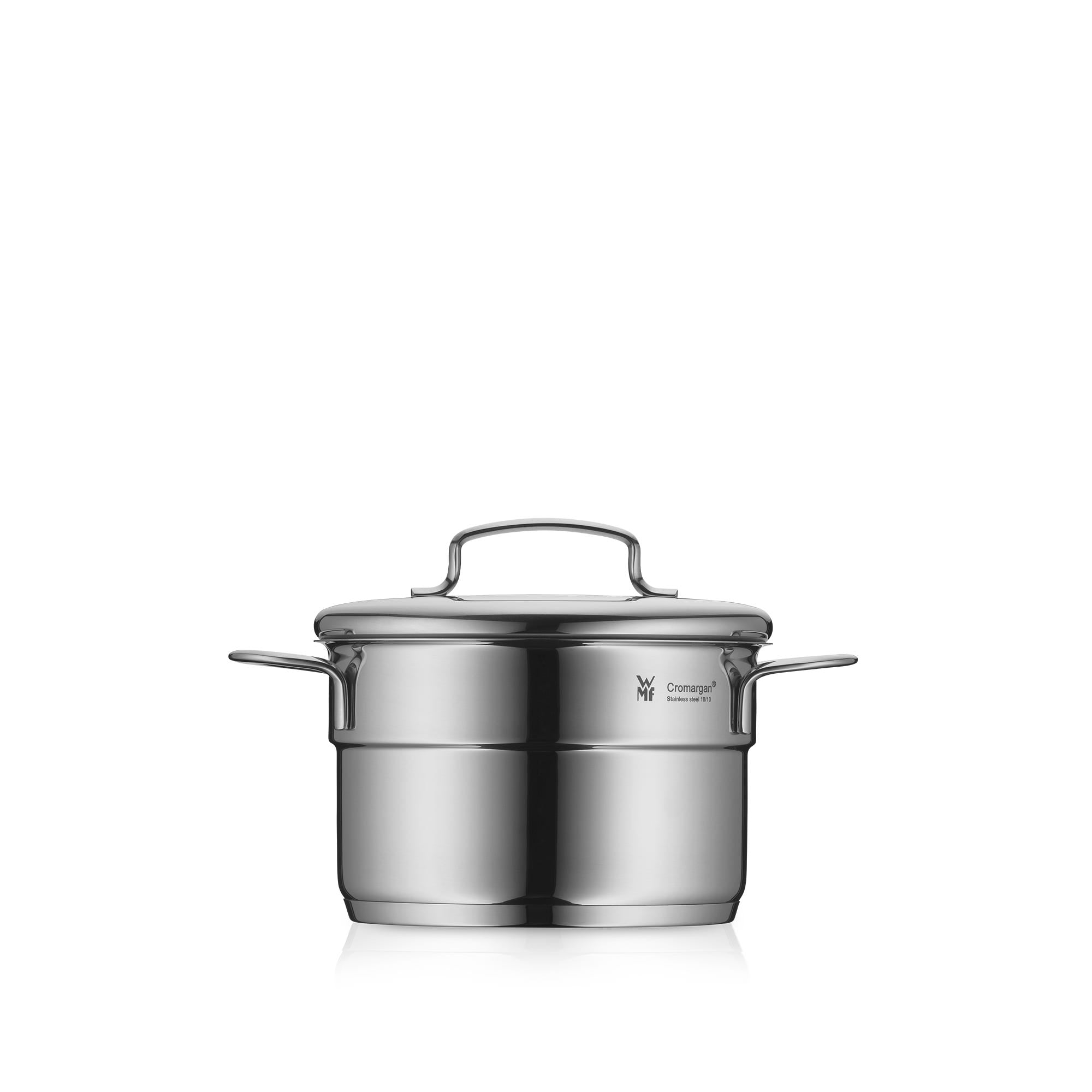 Mini kjele rustfritt stål 14 cm 1,3 L med lokk forfra
