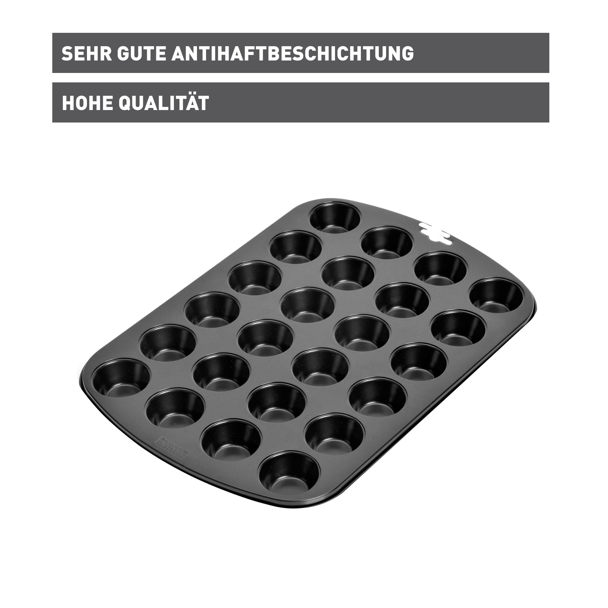 Detalj av non-stick belegg på Mini muffinsform 24 kopper non-stick karbonstål - Kaiser