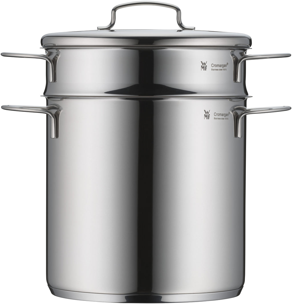 Mini pastagryte rustfritt stål 18 cm 4 L med lokk, induksjon lokk nærbilde