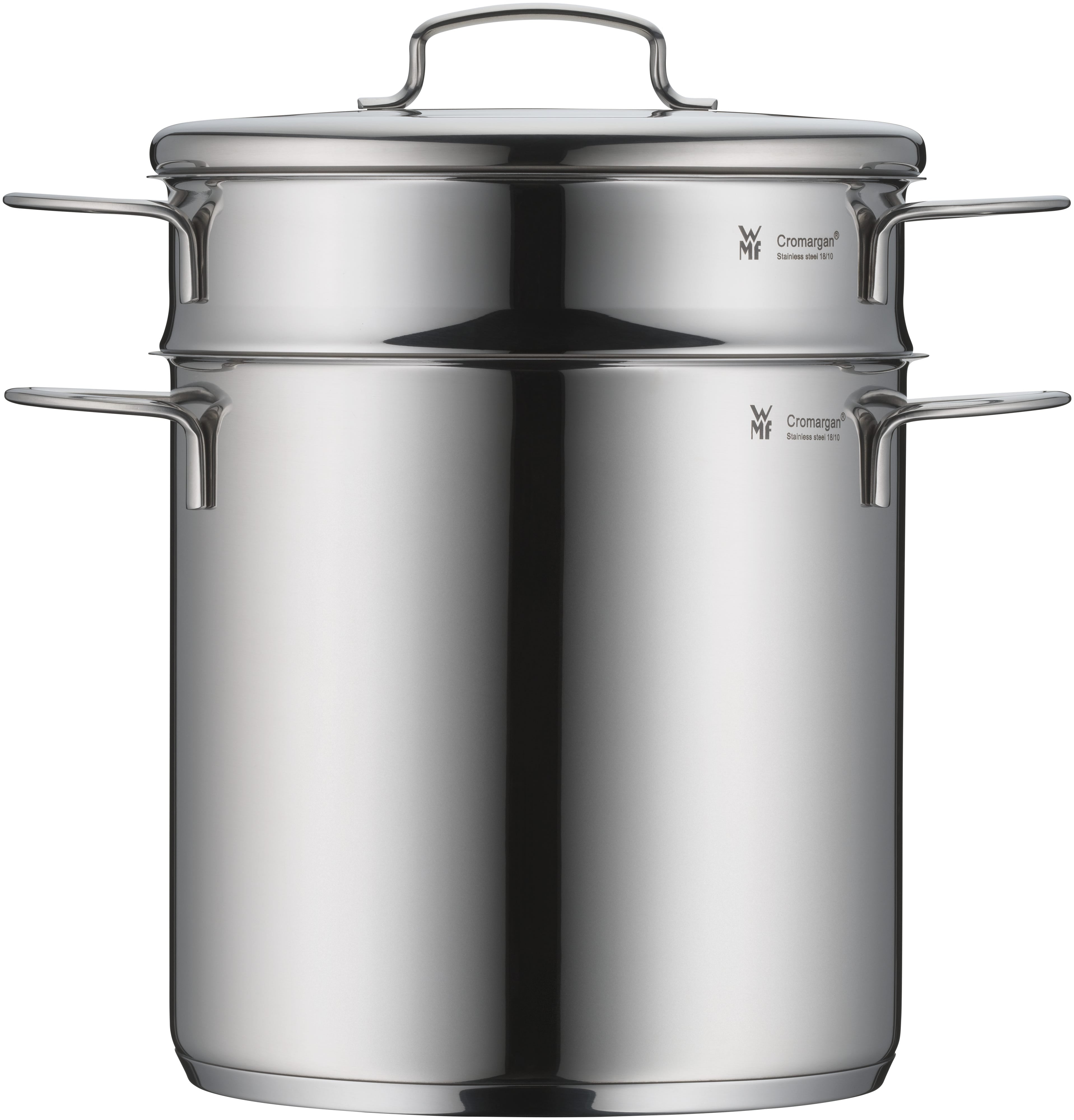 Mini pastagryte rustfritt stål 18 cm 4 L med lokk, induksjon lokk nærbilde