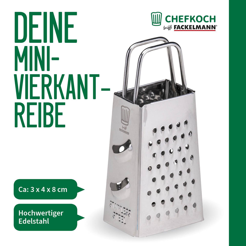 Mini rivjern 4-sidig rustfritt stål 8,2 cm detalj