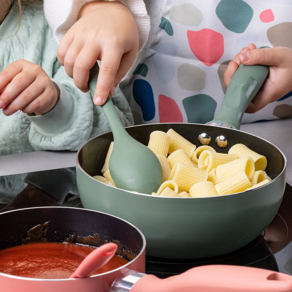 Mini sleiv silikon grønn 20,5 cm med rustfritt stål-kjerne bakside