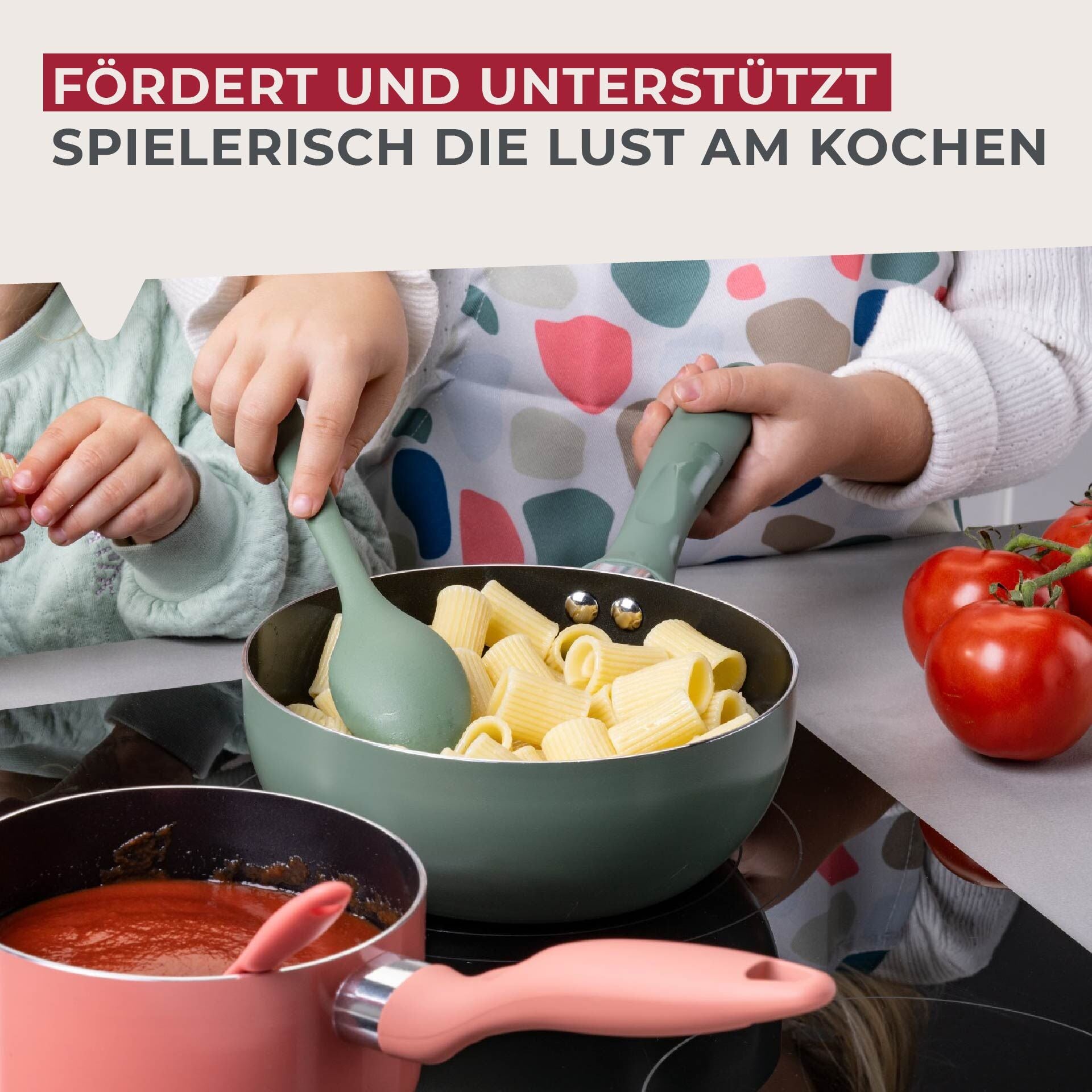 Mini sleiv silikon grønn 20,5 cm med rustfritt stål-kjerne fra siden