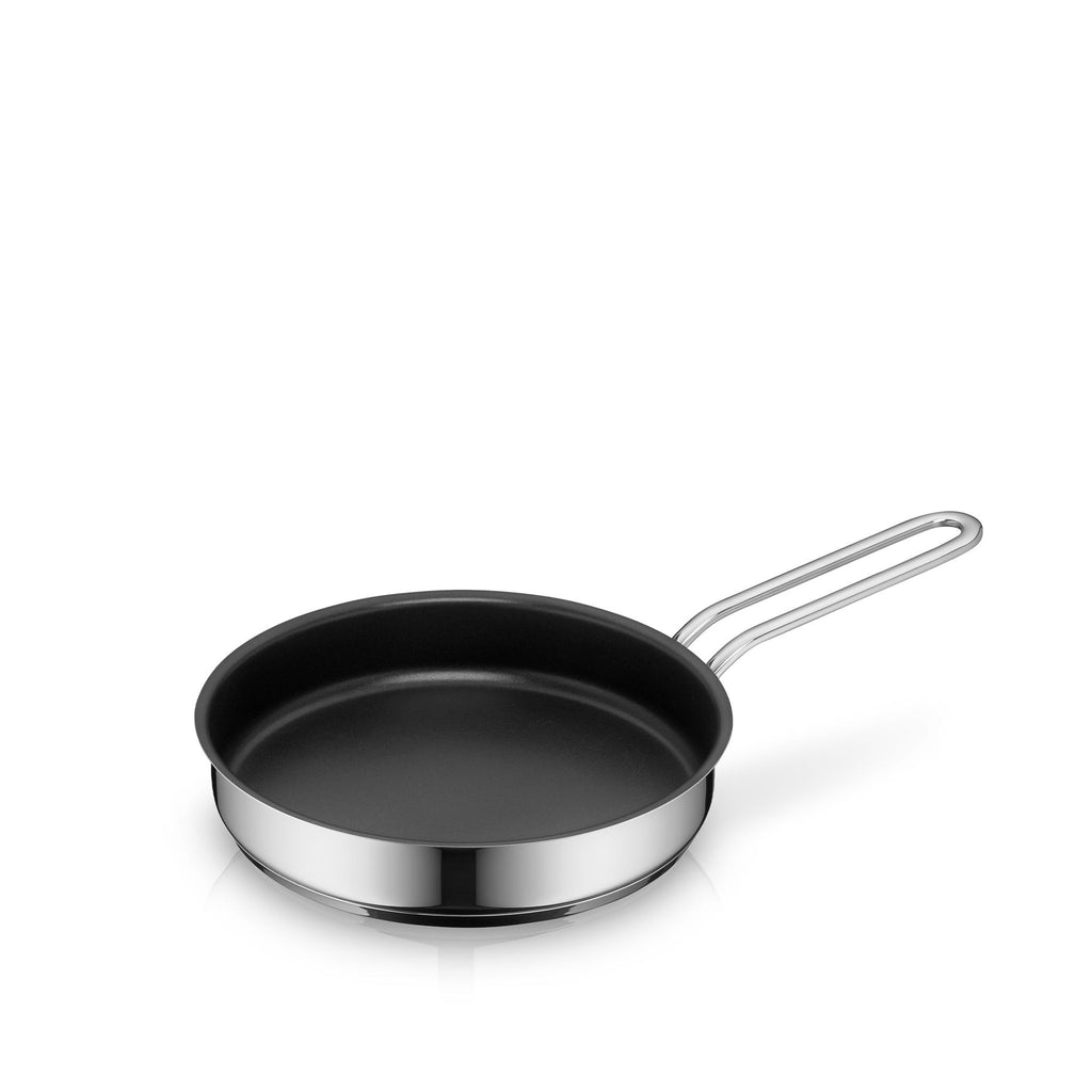 Mini stekepanne 18 cm non-stick rustfritt stål induksjon forfra