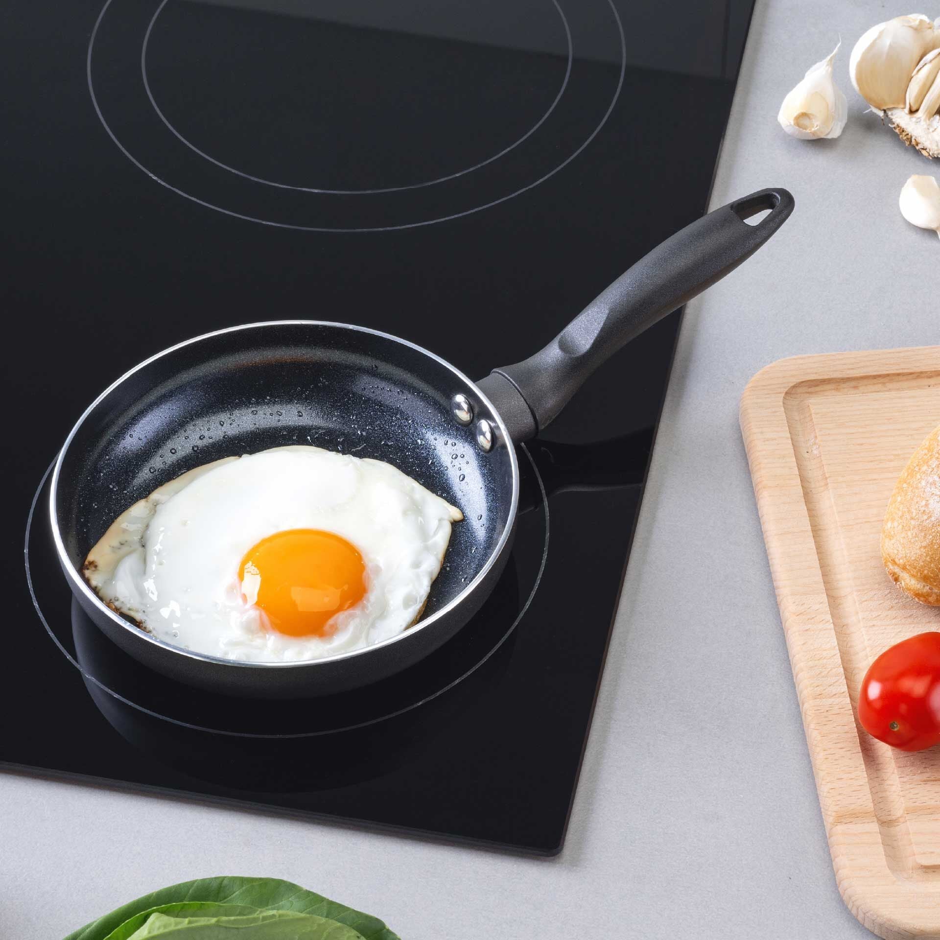 Mini stekepanne Highrise keramikk non-stick Ø14 cm nærbilde av håndtak
