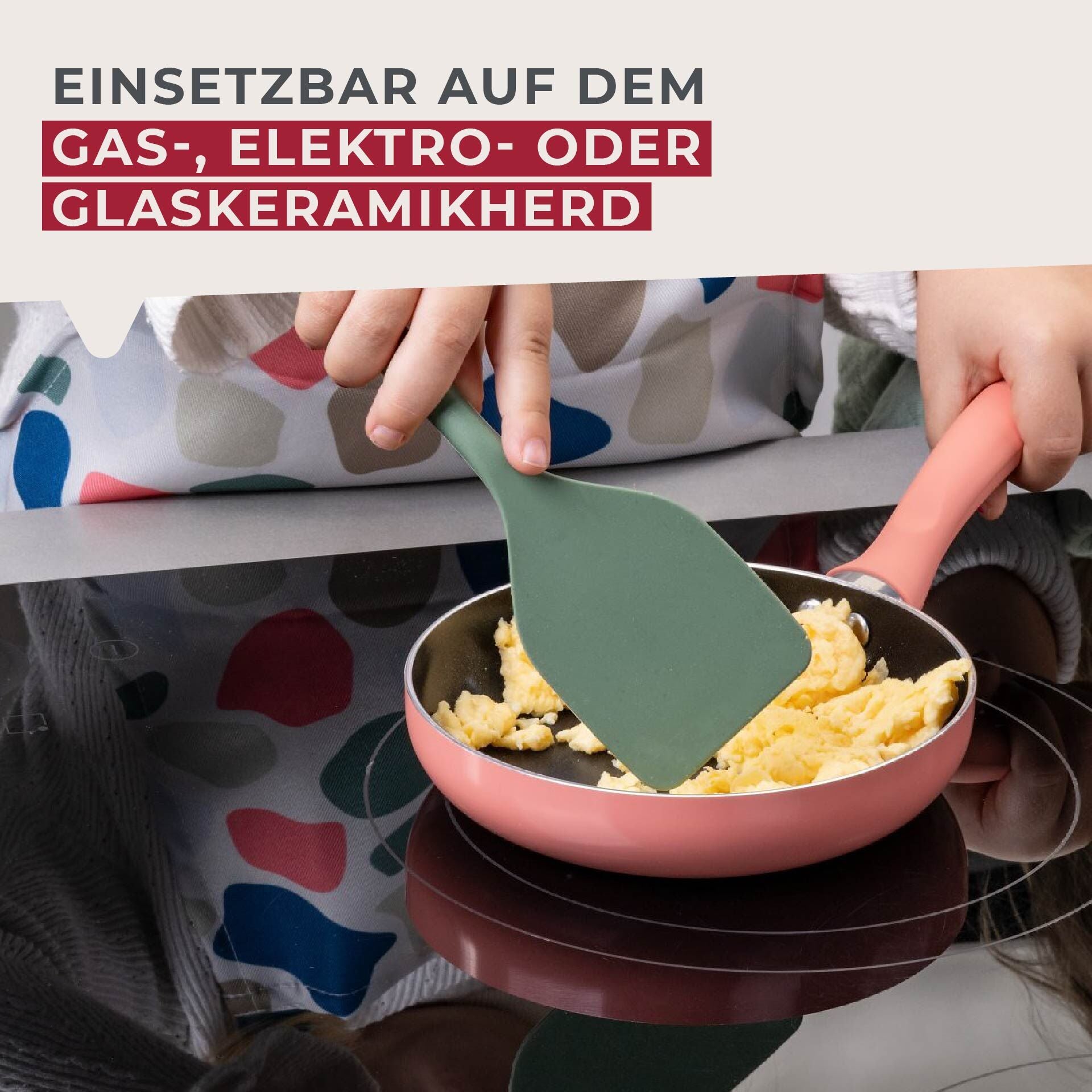 Mini stekepanne rosa Ø14 cm non-stick - Fackelmann brukt til pannekaker
