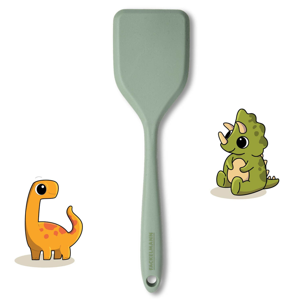 Detalj av Mini stekespade grønn silikon med rustfritt stål - Fackelmann