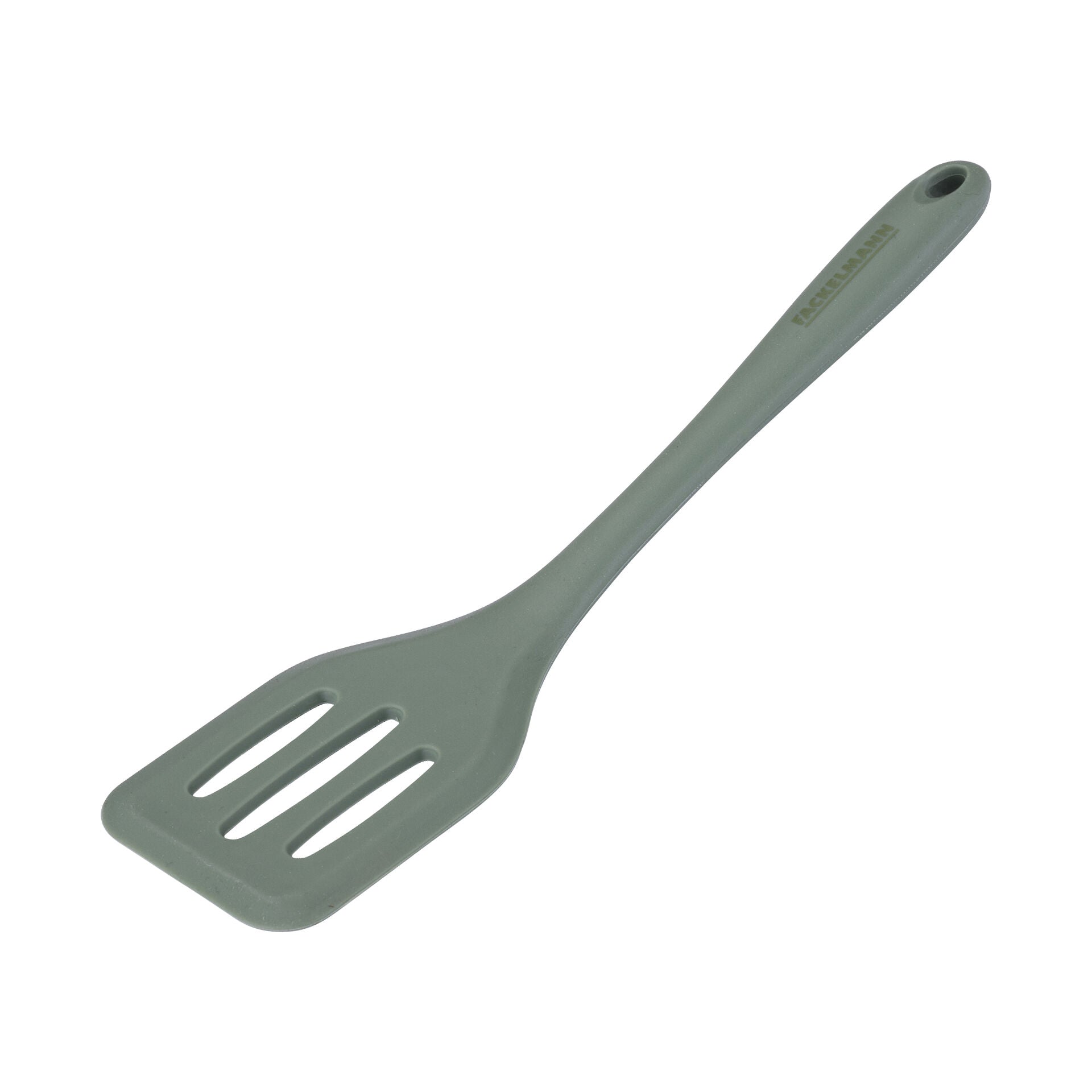 Mini stekespade silikon grønn 21 cm med slisser - Fackelmann forfra
