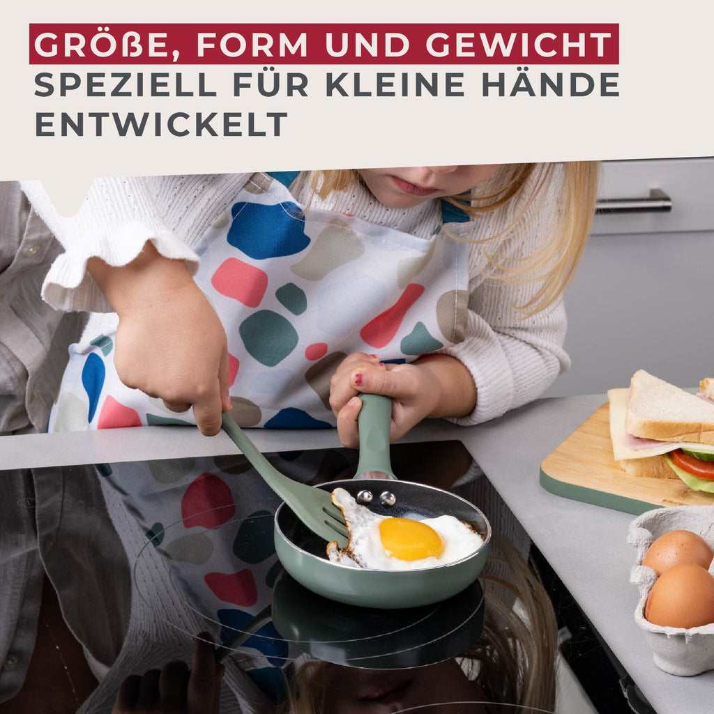 Mini stekespade silikon grønn 21 cm med slisser - Fackelmann nærbilde