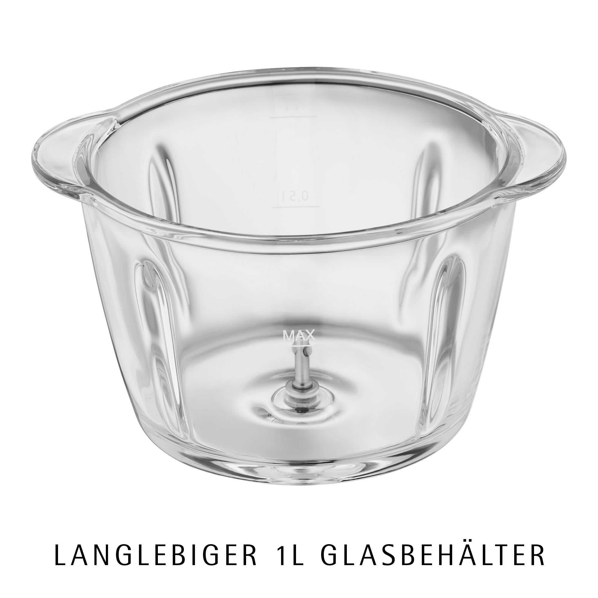 Minihakker Kult X Edition 320W glassbeholder 1 L detalj av kniver