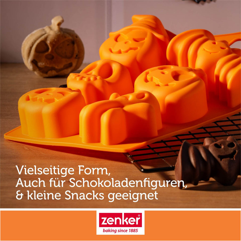 Minikakeform/iskubittform silikon halloween 6 former i bruk