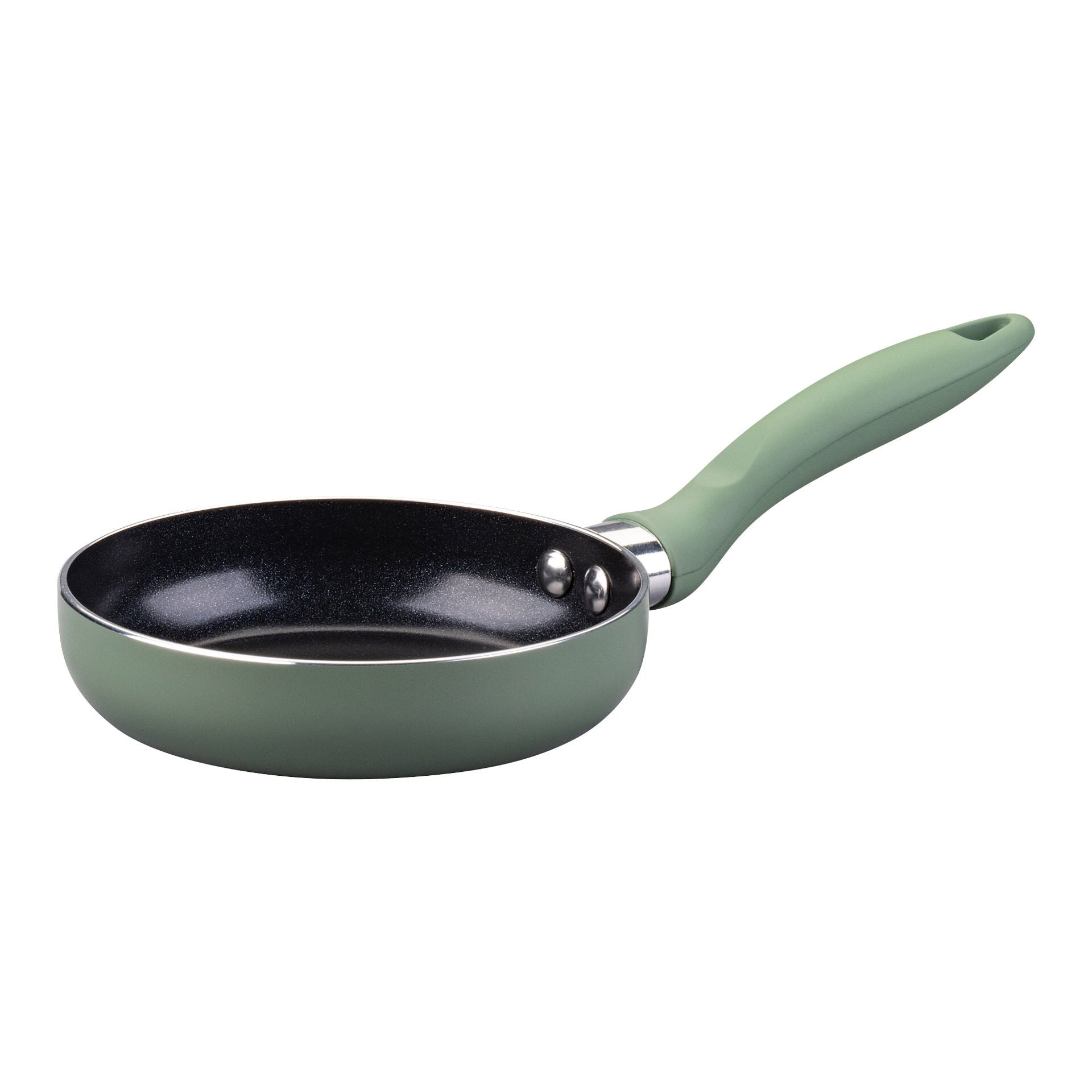 Minipanne grønn Ø12 cm keramisk non-stick forfra