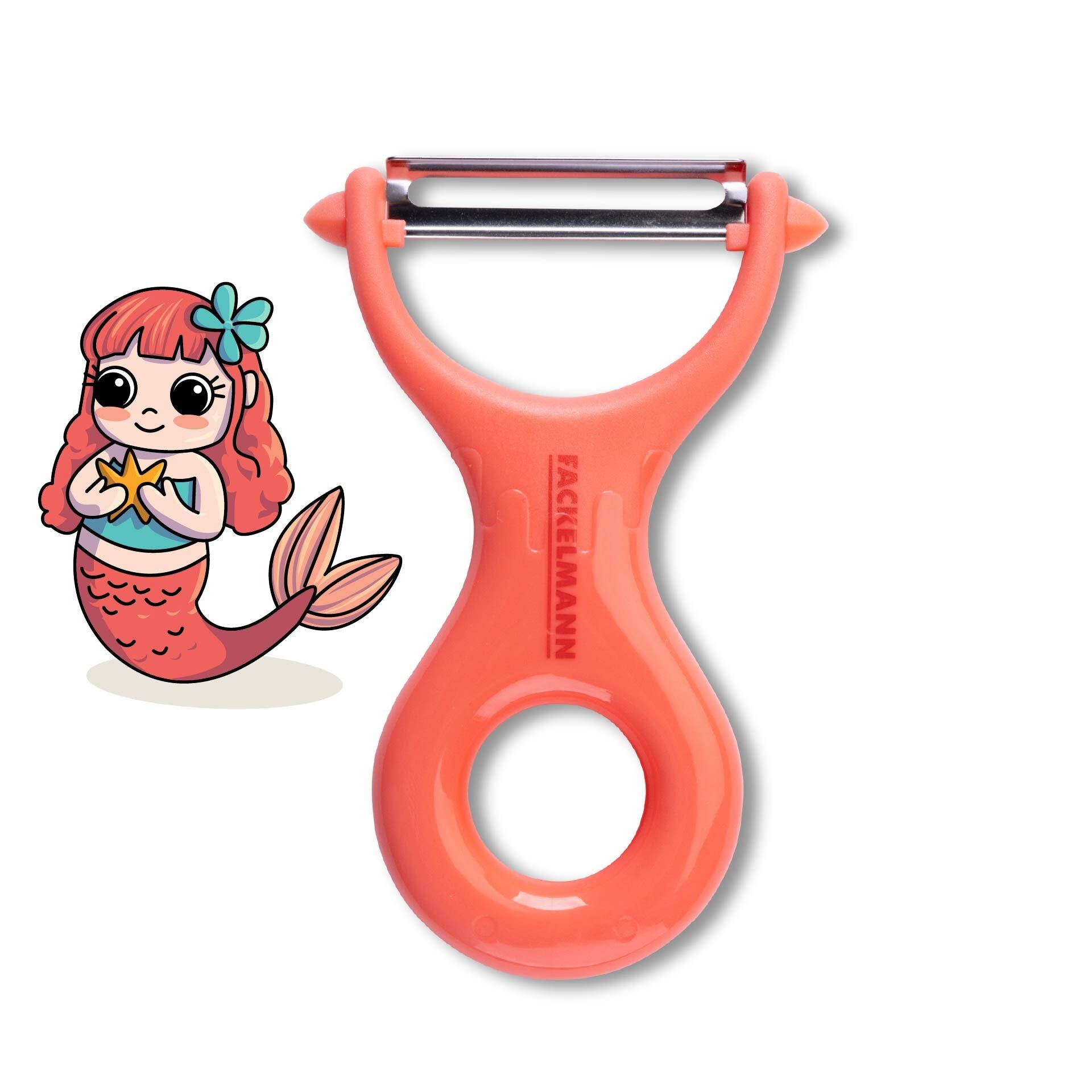 Miniskreller rosa 11,5 cm for barn - Fackelmann detalj av blad