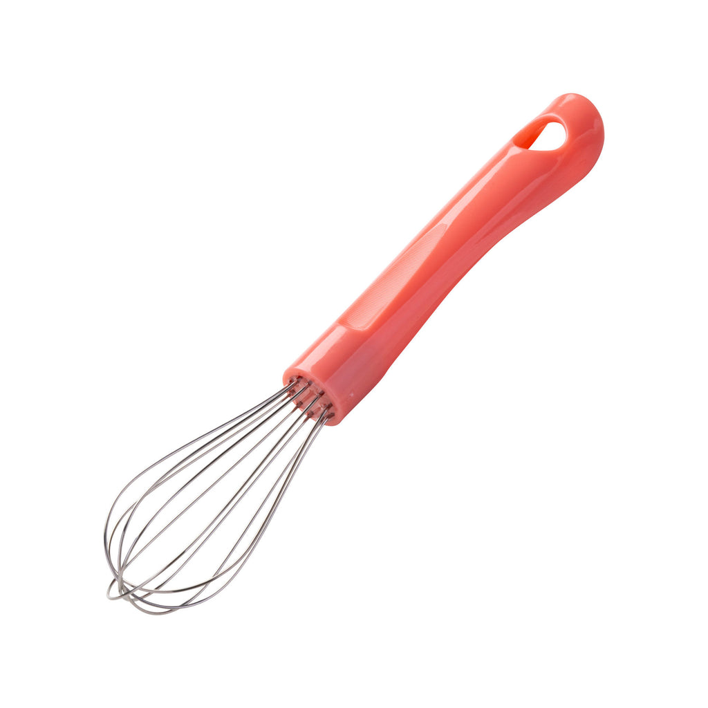 Minivisp rosa rustfritt stål 20 cm for barn forfra