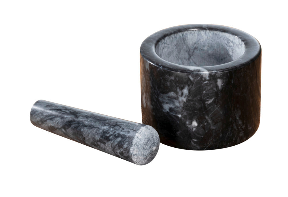 Morter marmor svart med pistill - WENKO bakside