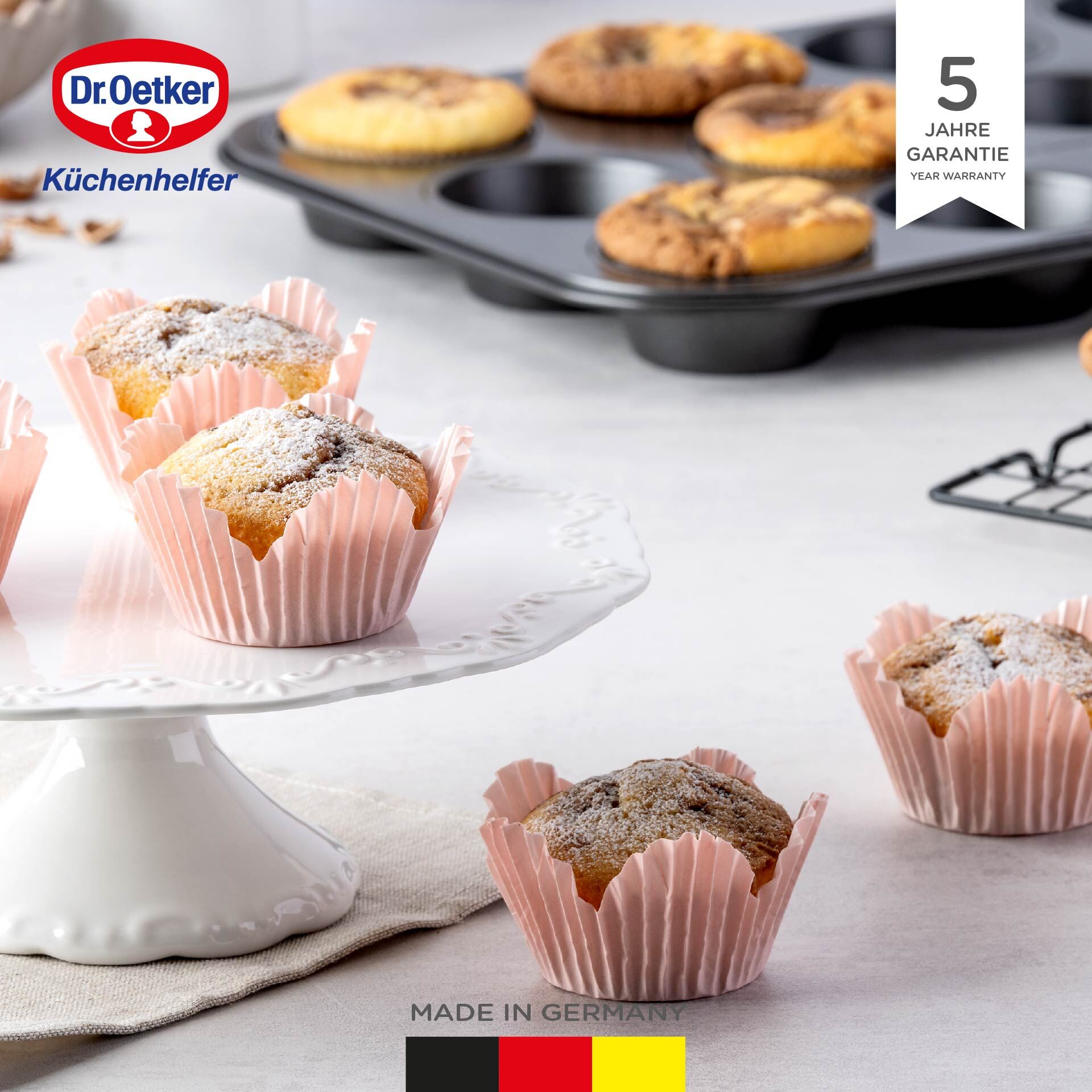 Detalj av Muffinsform 12 kopper non-stick PFAS-fri - Dr. Oetker