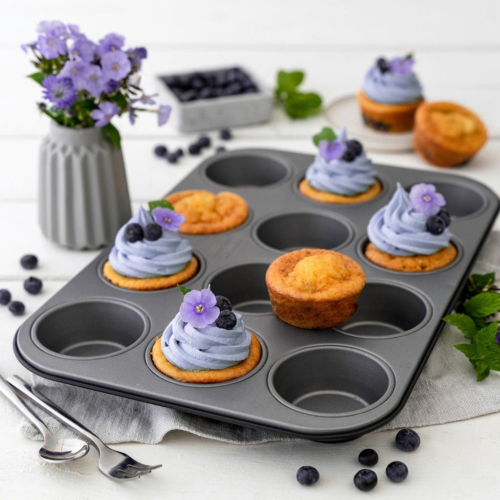 Detaljbilde av non-stick belegg på Muffinsform 12 kopper Energy
