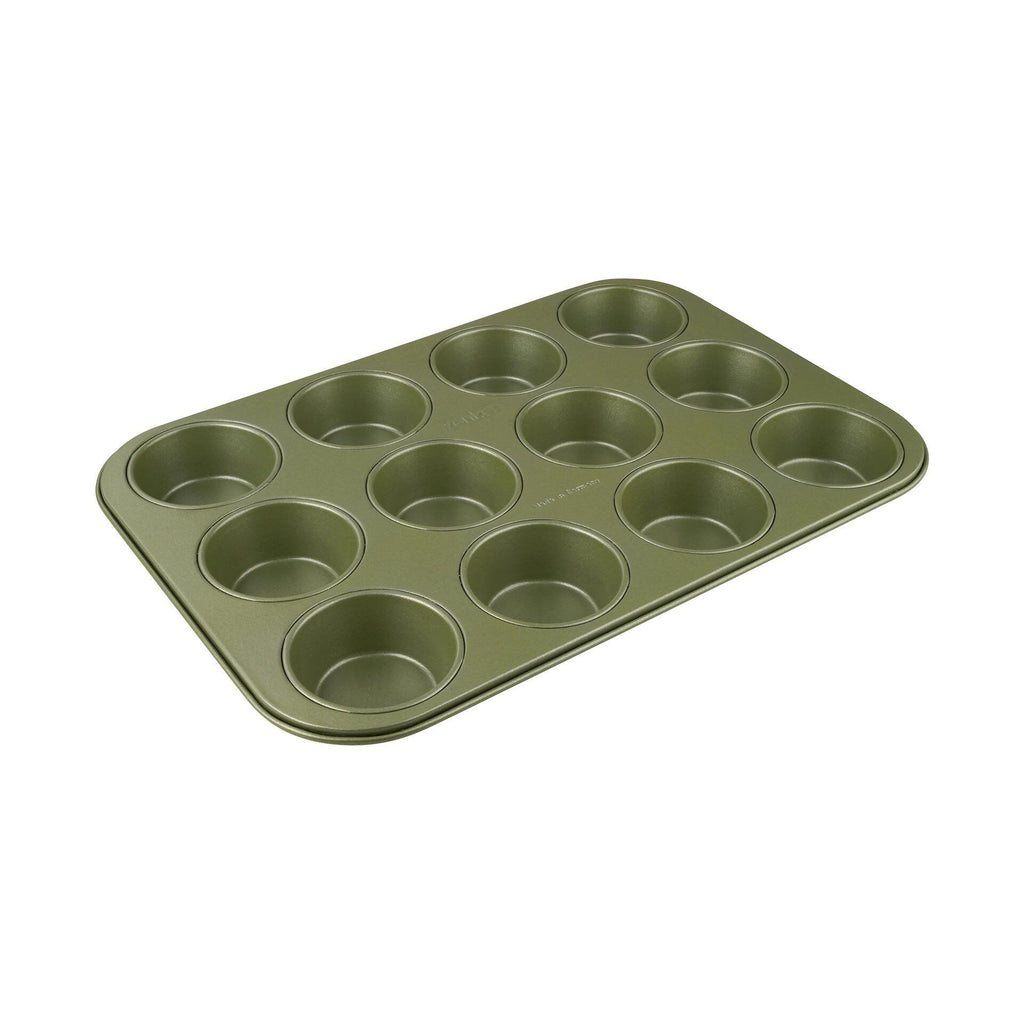 Muffinsform 12 kopper non-stick Green Vision - Zenker forfra