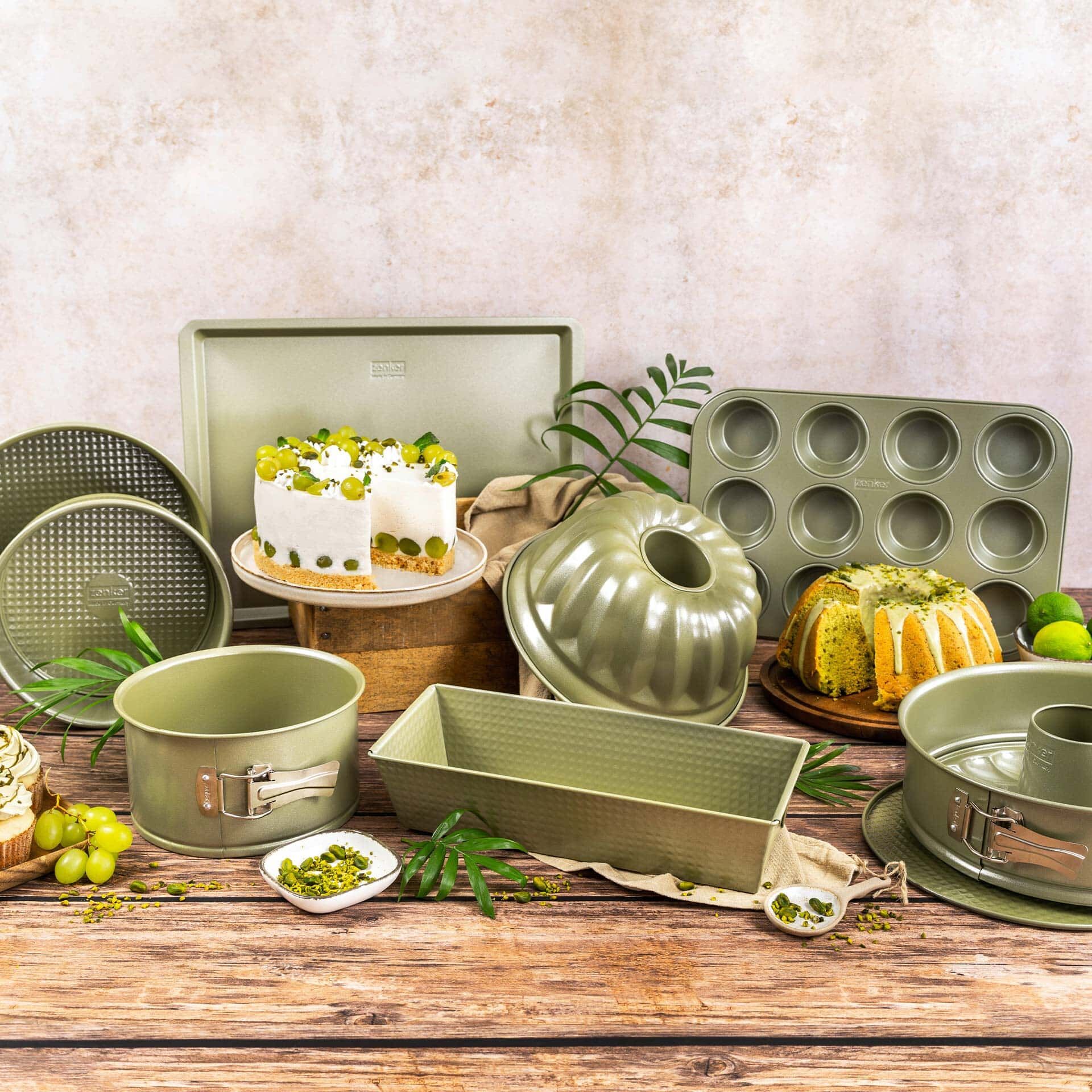 Muffinsform 12 kopper non-stick Green Vision - Zenker detaljfoto