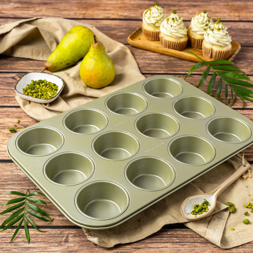 Muffinsform 12 kopper non-stick Green Vision - Zenker i bruk