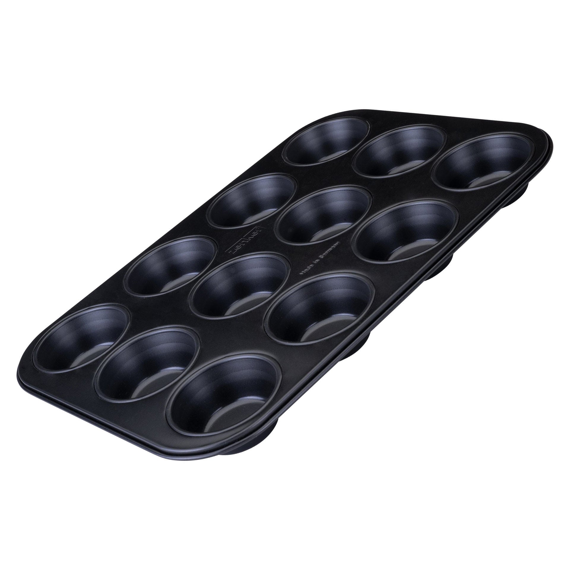 Muffinsform 12 kopper non-stick stål PFAS-fri Zenker forfra