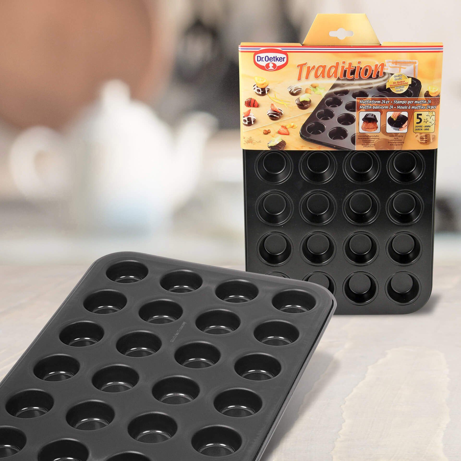 Detalj av non-stick belegg på Muffinsform 24 kopper mini non-stick Tradition - Dr. Oetker