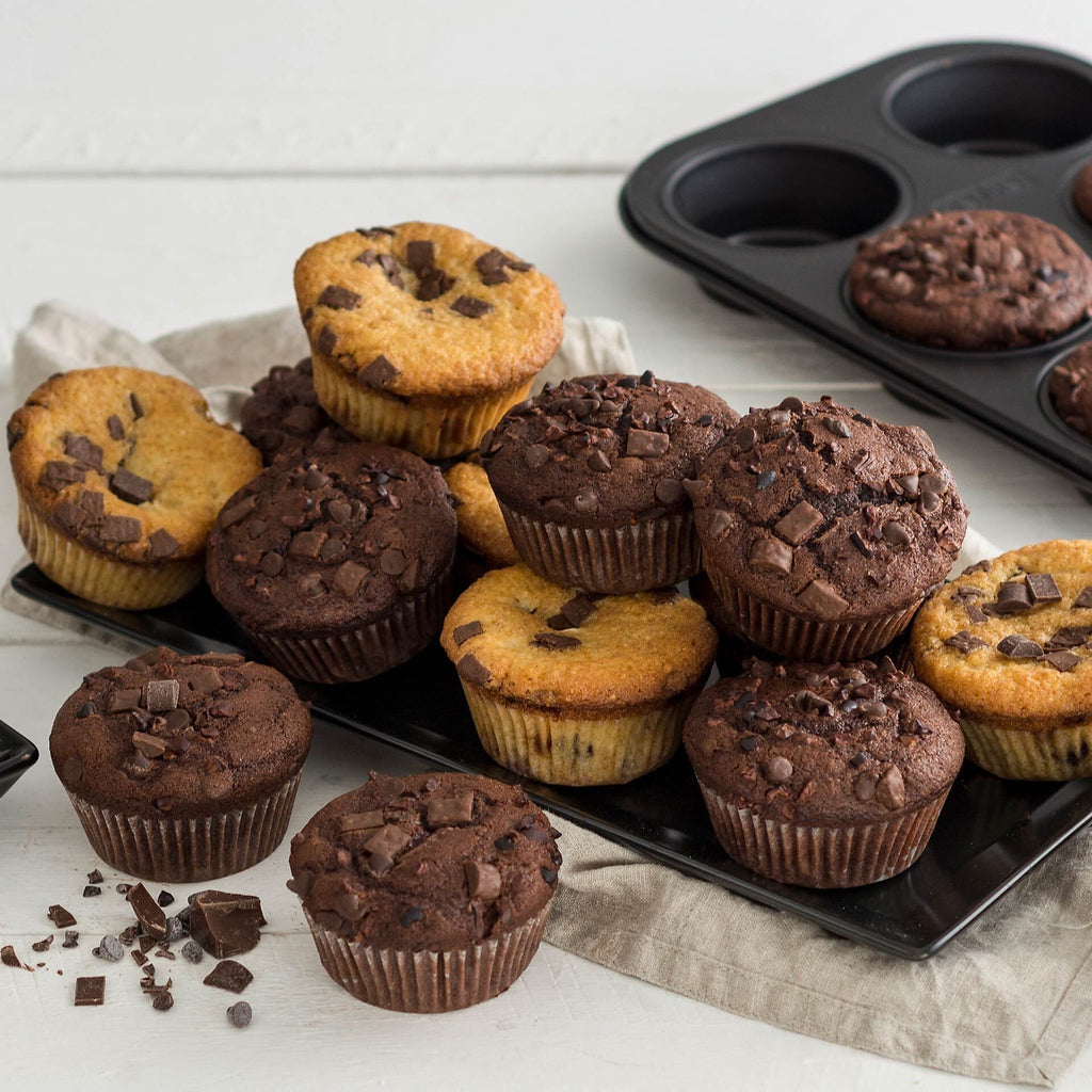 Muffinsform 6 kopper non-stick 28x19 cm detalj non-stick belegg
