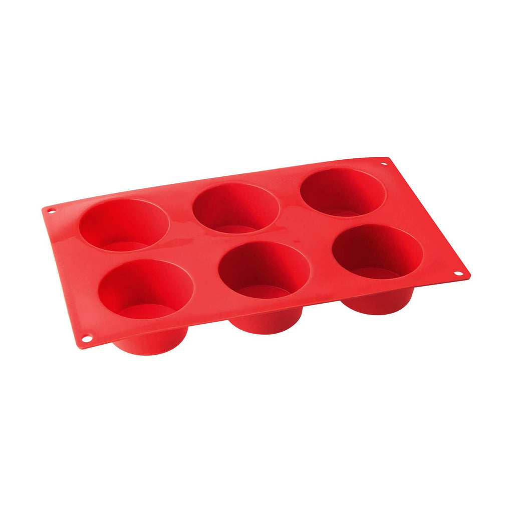 Muffinsform silikon 6 kopper Flexxibel Love Ø5,5 cm forfra