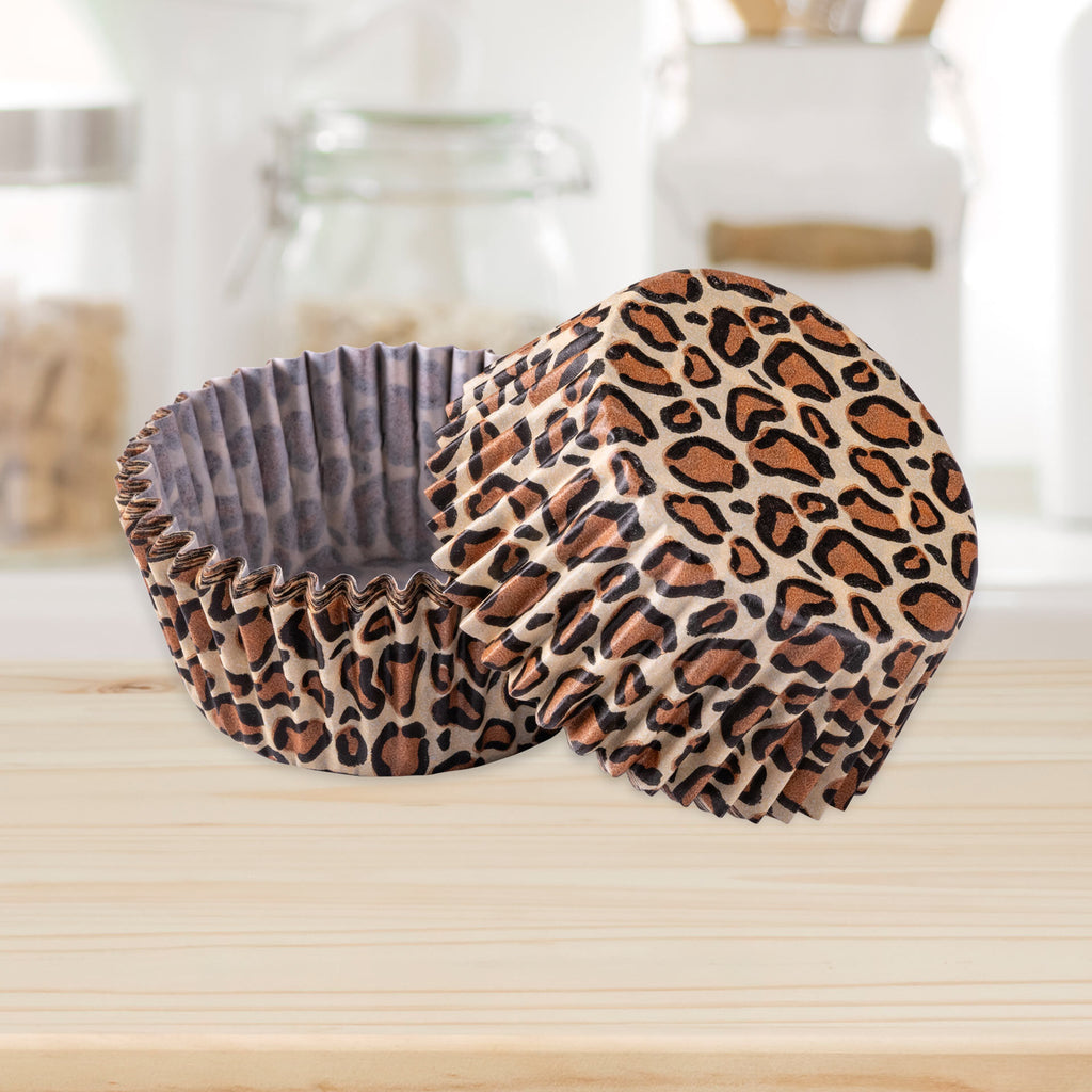 Muffinsformer leopard papir Ø5 cm 50 stk - Zenker detalj av mønster