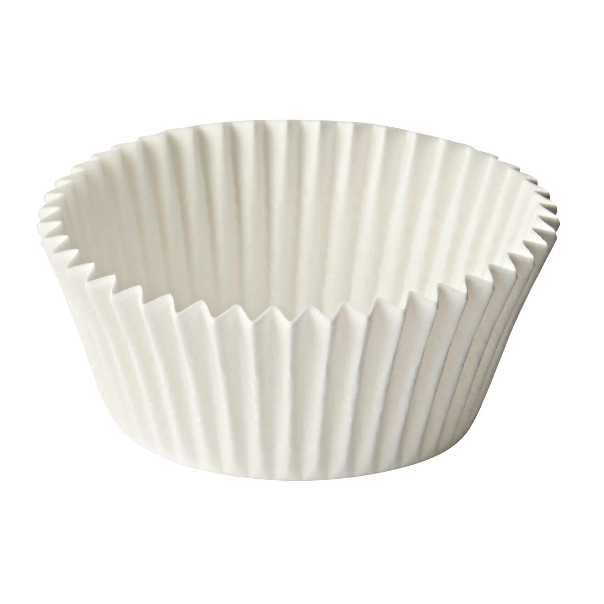 Muffinsformer papir Ø5 cm 75 stk hvit FSC bakside