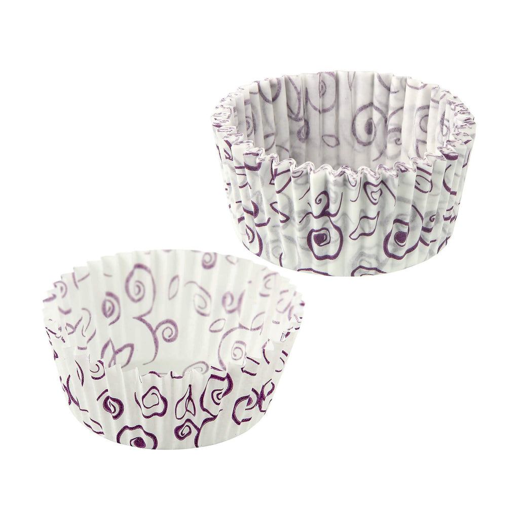 Muffinsformer papir Fleur Ø5 cm 50 stk blomstermønster forfra