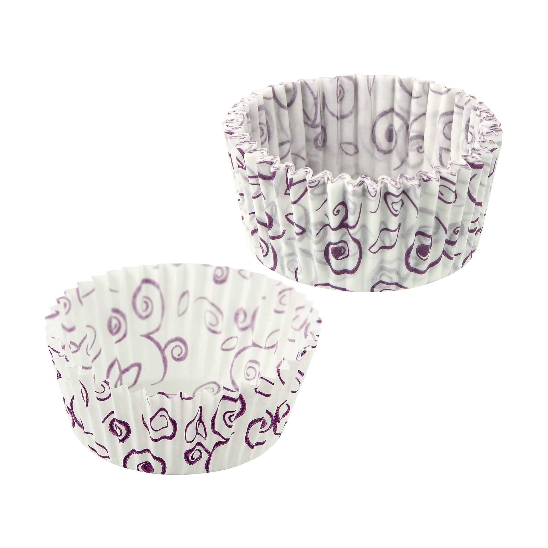 Muffinsformer papir Fleur Ø5 cm 50 stk blomstermønster forfra