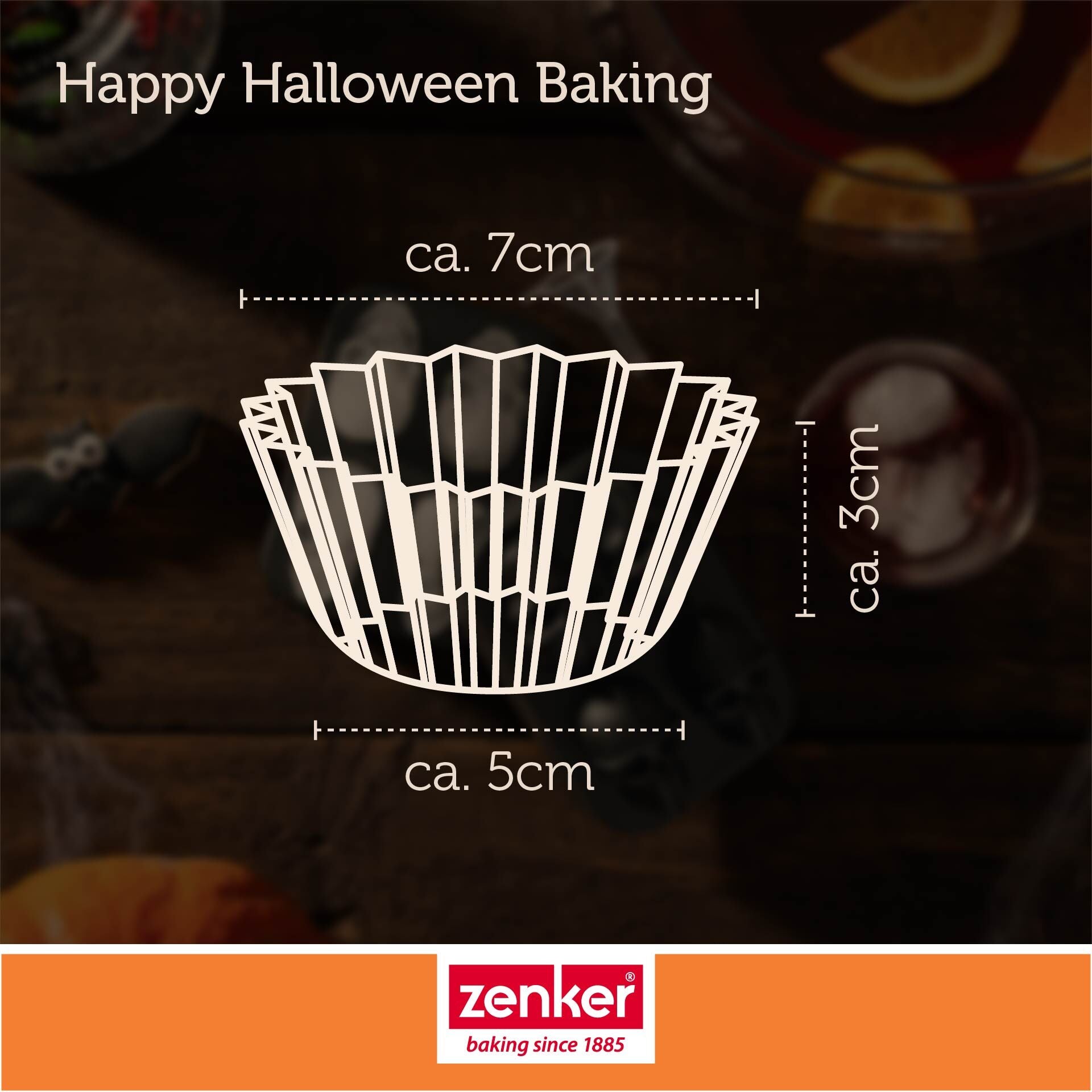 Muffinsformer papir halloween 50 stk - Zenker pakning