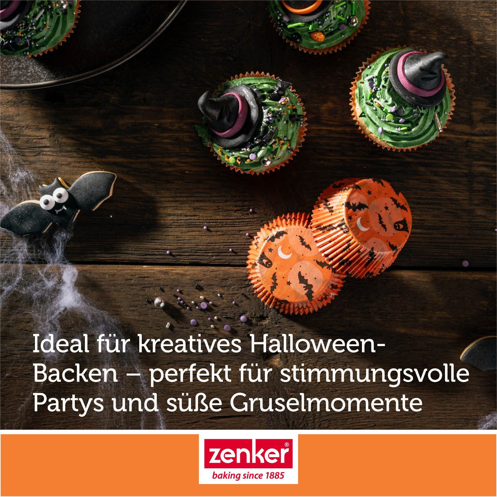 Muffinsformer papir halloween 50 stk - Zenker søt design