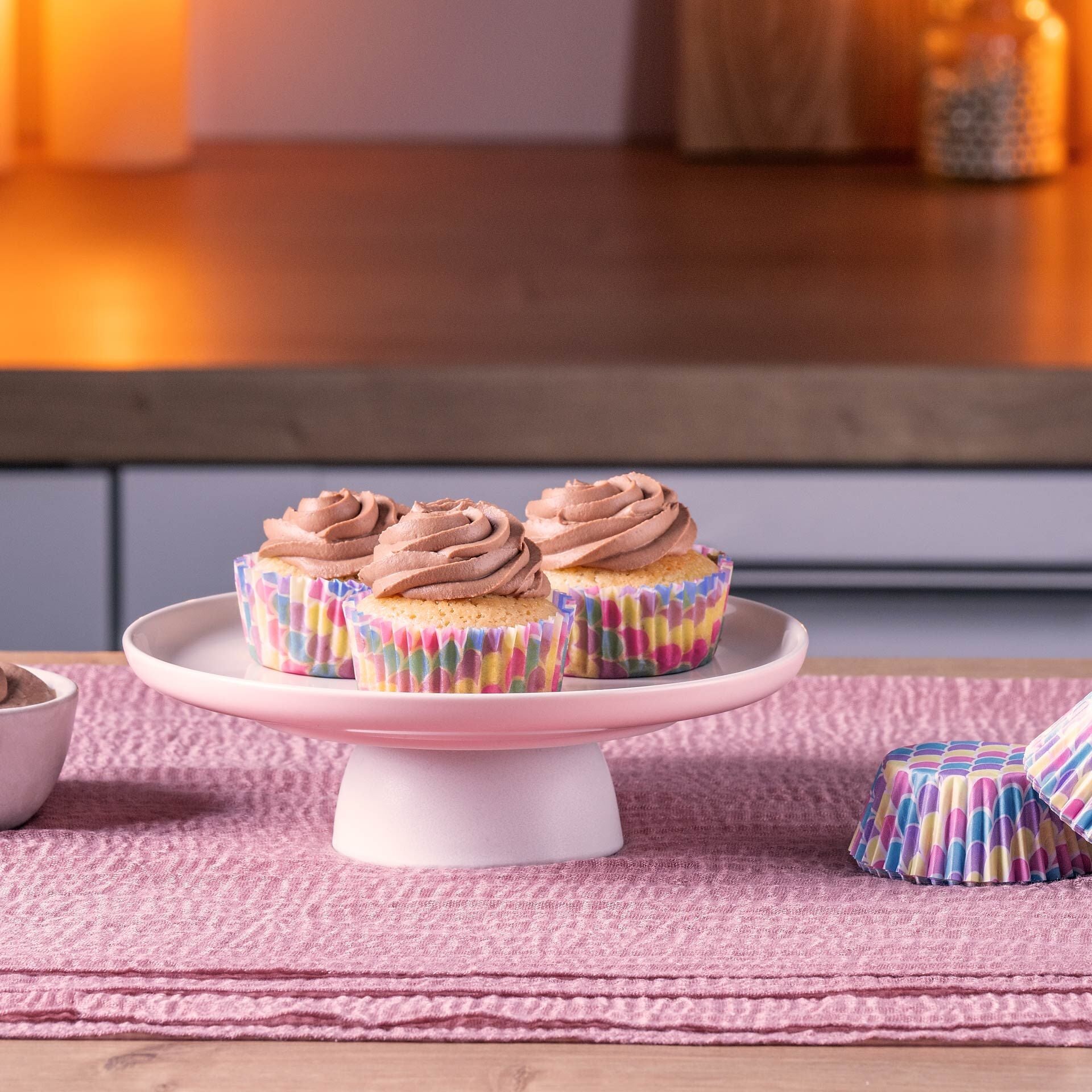 Muffinsformer papir havfrue Ø5 cm 50 stk - Zenker detalj av mønster